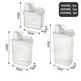Airtight Dry Food Container Storage For Kitchen Or Pet Food With Pour Spout Measuring Cup