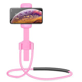 LONGER BETTER Neck Mobile Phone Mount Holder Universal Mobile Phone Stand Lazy Bracket Free Rotating