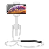 LONGER BETTER Neck Mobile Phone Mount Holder Universal Mobile Phone Stand Lazy Bracket Free Rotating