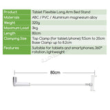 Cell Phone Holder Universal Clamp Lazy Phone Tablet Stand with Flexible Long Arm Bracket Grip