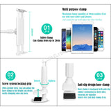 Cell Phone Holder Universal Clamp Lazy Phone Tablet Stand with Flexible Long Arm Bracket Grip