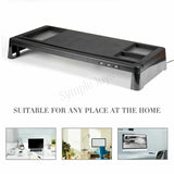 Computer Monitor Stand Riser with 3 USB Ports Ergonomic Desk Organizer Shelf For PC Laptop Monitor