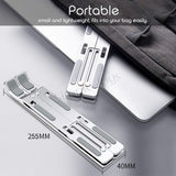 Aluminium Foldable Laptop Stand Lightweight And Portable Tablet Notebook Riser