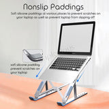 Aluminium Foldable Laptop Stand Lightweight And Portable Tablet Notebook Riser