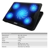 Laptop Cooler Stand Cooling Pad Adjustable Height Notebook Fan With LED Light