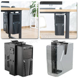 CPU Holder Under Desk Mount Adjustable Wall PC Stand Heavy Duty Computer Tower Casing Holder