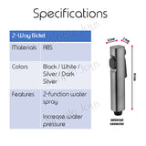 2-Function Handheld Bidet Spray Toilet Jet Sprayer
