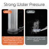 5-Mode Showerhead With Filter Stop Button Adjustable Water Pressure