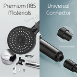 5-Mode Showerhead With Filter Stop Button Adjustable Water Pressure