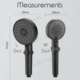 5-Mode Showerhead With Filter Stop Button Adjustable Water Pressure