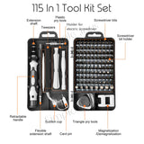 Precision Screwdriver Set 115 in 1 Handy DIY Tool Kit For Phone Laptop Macbook Glasses Repair