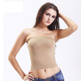 Basic Long Wide Band Tube Top Bandeau Strapless Bra