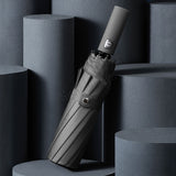 12 Ribs Automatic Umbrella Super Windproof Large Umbrella Auto Open Close Excellent Water Repellency