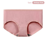 Bundle of 5 Seamless Modal Panty Antibacterial Panties Highly Stretchable Breathable And Cooling
