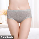 Pack of 5 Sanitary Menstrual Period Panty Briefs Teen Girls Leak Proof Underwear
