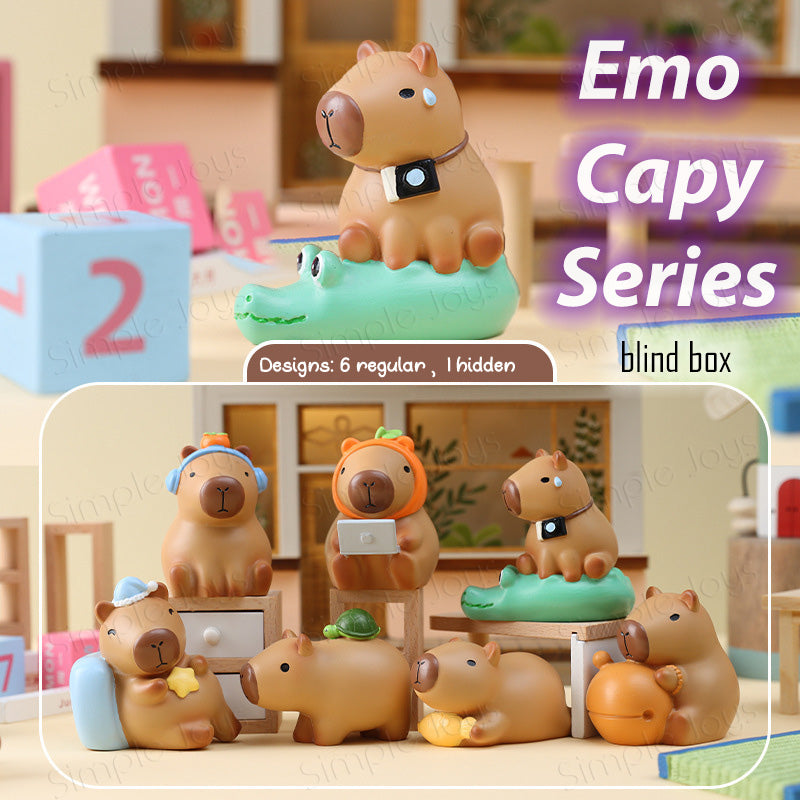 Kapibara Capybara Blind Box Figurines Resin Cute Gift