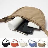 High Quality Stylish Nylon Half Moon Shoulder Sling Dumpling Bag Waterproof Unisex