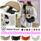 High Quality Stylish Nylon Half Moon Shoulder Sling Dumpling Bag Waterproof Unisex