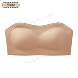 Strapless Bra Wireless Seamless Anti-Slip Tube Bra