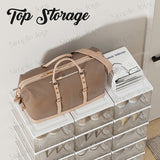 Foldable Shoe Box Clear Transparent Storage Space-saving Easy Installation