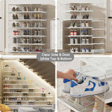 Foldable Shoe Box Clear Transparent Storage Space-saving Easy Installation