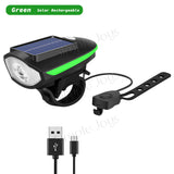 Bicycle Light Front With Horn Rechargeable By USB