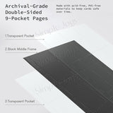 TCG Card Binder Album Holder With Zipper 9 Pocket Game Pokemon Collection