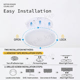 10000mAh Long Lasting Motion Sensor Ceiling Light Large Battery Capacity For Kitchen Bathroom Toilet Walk-in Wardrobe