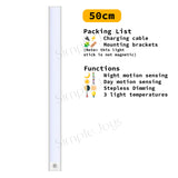 Ultra-thin Motion Sensor 3-Color LED Light Stick Night Lamp