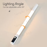 Motion Sensor LED Light Stick With Display And Adjustable Angle