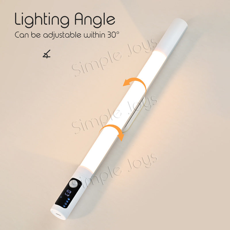 Motion Sensor LED Light Stick With Display And Adjustable Angle