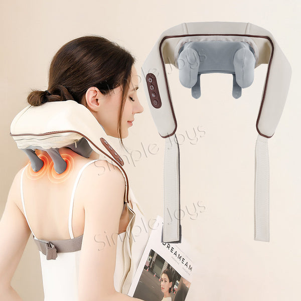 Cordless Shiatsu Neck Shoulder Massager Back And Leg Deep Tissue Massage