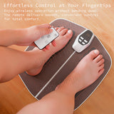 EMS Foot Massager Mat Pad 👣 32 Levels Rechargeable Foldable Remote Control Electric Acupoint Leg Sculpting