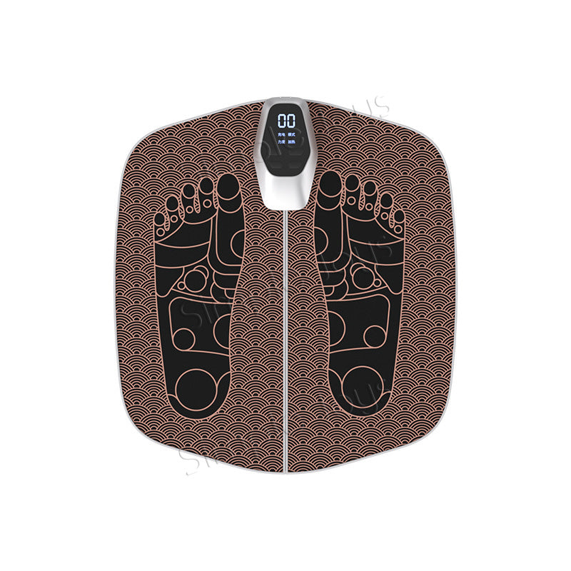 EMS Foot Massager Mat Pad 👣 32 Levels Rechargeable Foldable Remote Control Electric Acupoint Leg Sculpting