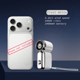 Ultra-Mini Capsule Handheld Fan 9.3m/s Powerful Wind Portable