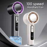 100 Speed Handheld Portable Fan Mini Size With Powerful Wind