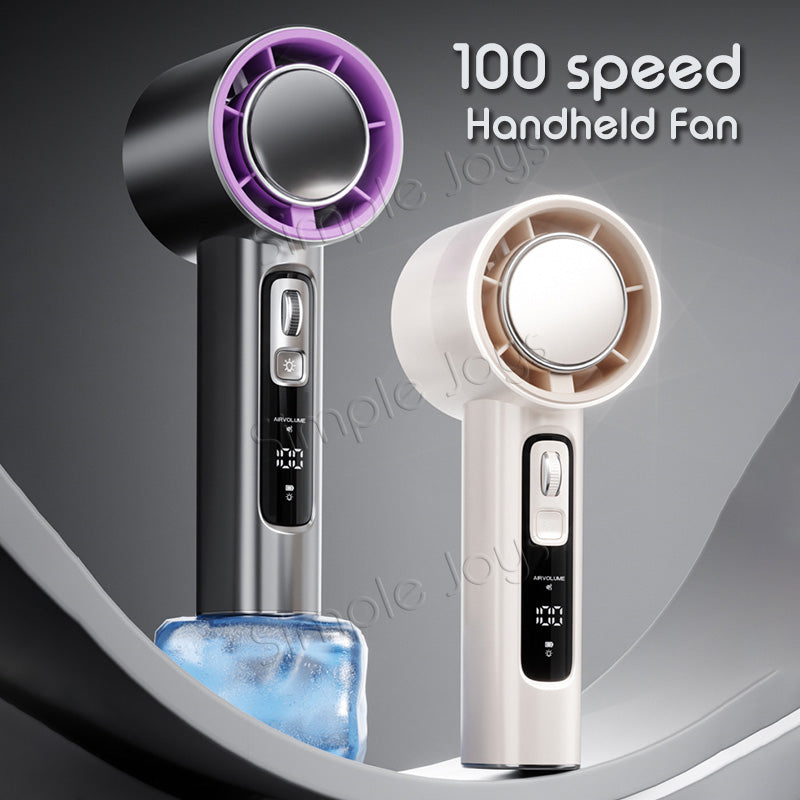 100 Speed Handheld Portable Fan Mini Size With Powerful Wind