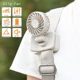 Portable Clip Fan 360° Adjustable USB Type-C Rechargeable Umbrella/Backpack Fan