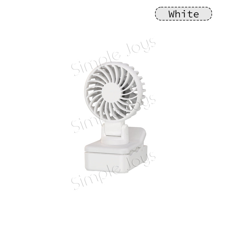 Portable Clip Fan 360° Adjustable USB Type-C Rechargeable Umbrella/Backpack Fan