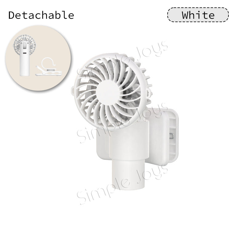 Portable Clip Fan 360° Adjustable USB Type-C Rechargeable Umbrella/Backpack Fan