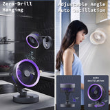 100 Speed Auto Oscillation Desktop Fan High Battery Capacity Table USB Fan