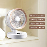 100 Speed Auto Oscillation Desktop Fan High Battery Capacity Table USB Fan