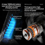 10000mAh Table Fan 100 Speed With Lights Auto Oscillating Fan