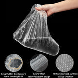 Disposable Waterproof Rain Shoe Covers For Kids & Adults 100% Watertight Extra Thick PE Protectors