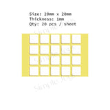 Heavy-Duty Small Double-Sided Adhesive Sticker Tape Pads - No-Trace Mounting Dots - Suitable for Blind Box Figurines