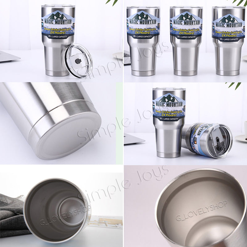 Vacuum Insulated Tumbler BPA Free Stainless Steel Thermal Flask Mug Cup