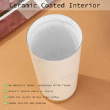 Leak-Proof Ceramic Coated Thermal Tumbler Cup with Strap - Stylish & Insulated Tumbler