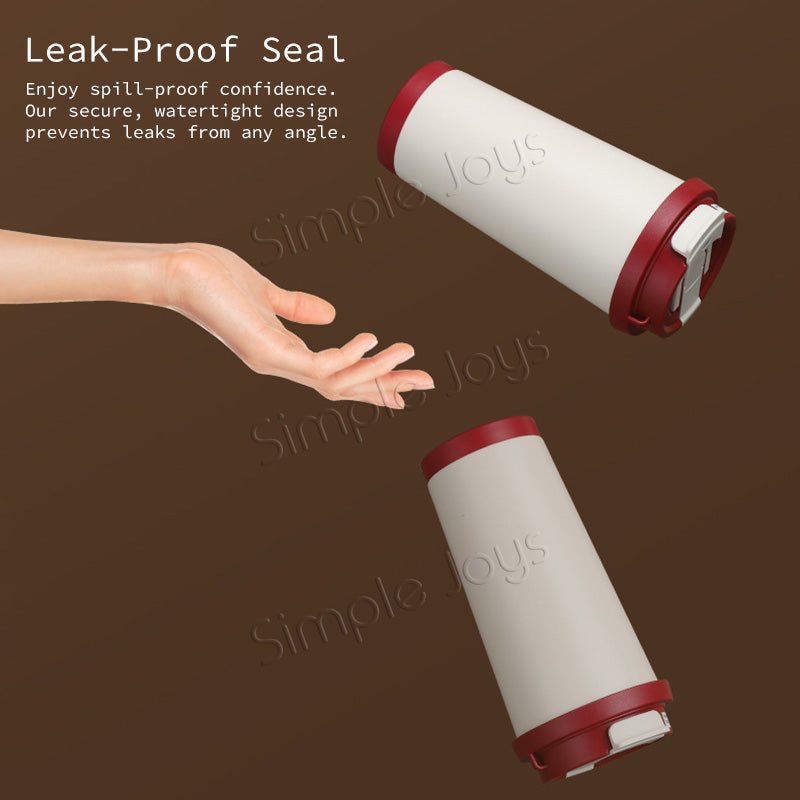 Leak-Proof Ceramic Coated Thermal Tumbler Cup with Strap - Stylish & Insulated Tumbler