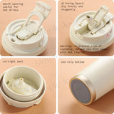 Leak-Proof Ceramic Coated Thermal Tumbler Cup with Strap - Stylish & Insulated Tumbler