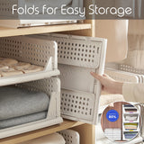 (2pcs) Multipurpose Wardrobe Organizer Divider Stackable And Foldable Pull-Out Design